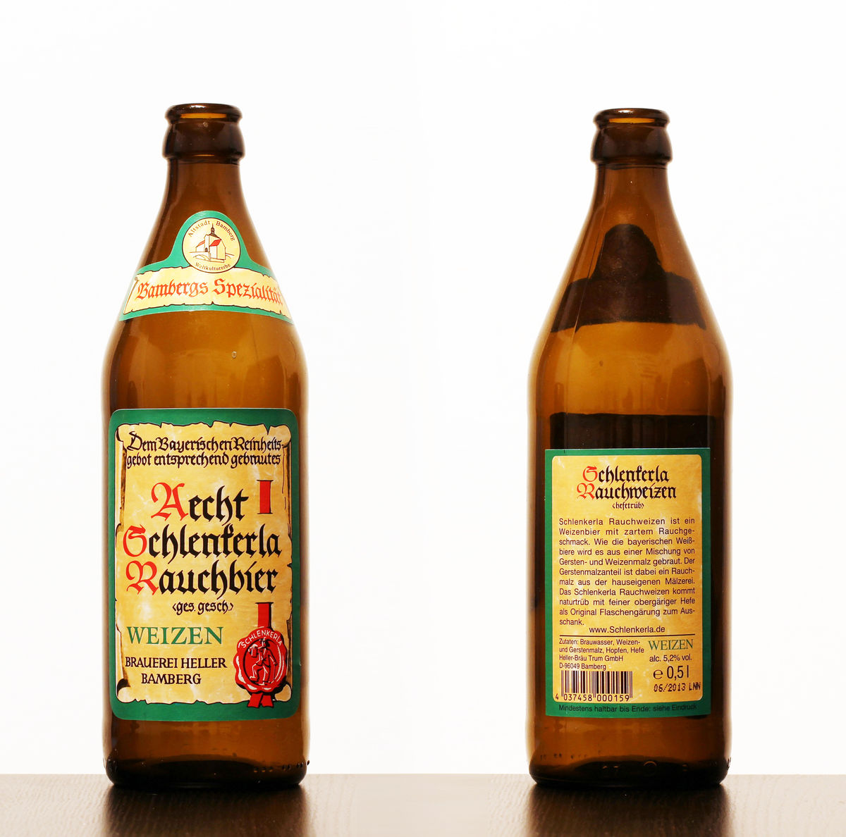 Bottle of Aecht Schlenkerla Weizen by Brauerei Heller Bamberg