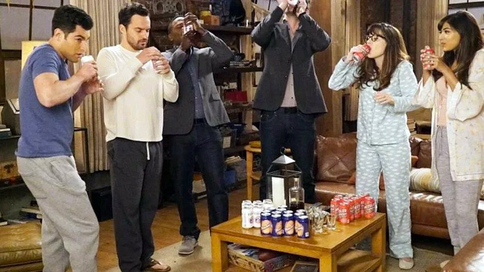Zooey Deschanel’s Jess Day and friends consumed many, many bottles of Heisler Beer while playing their elaborate homemade drinking game, True American, on the show New Girl.