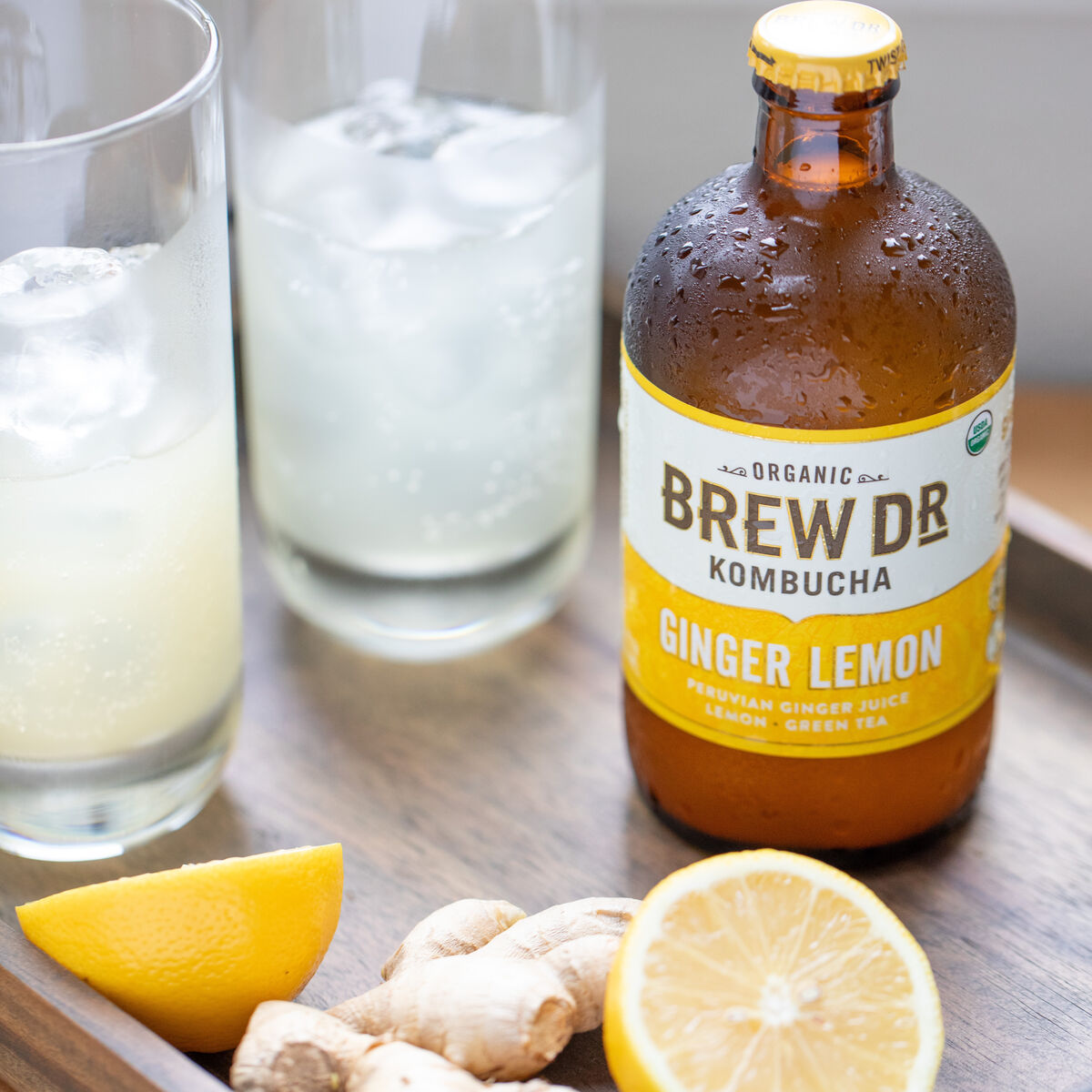 Brew Dr. Ginger Lemon Kombucha