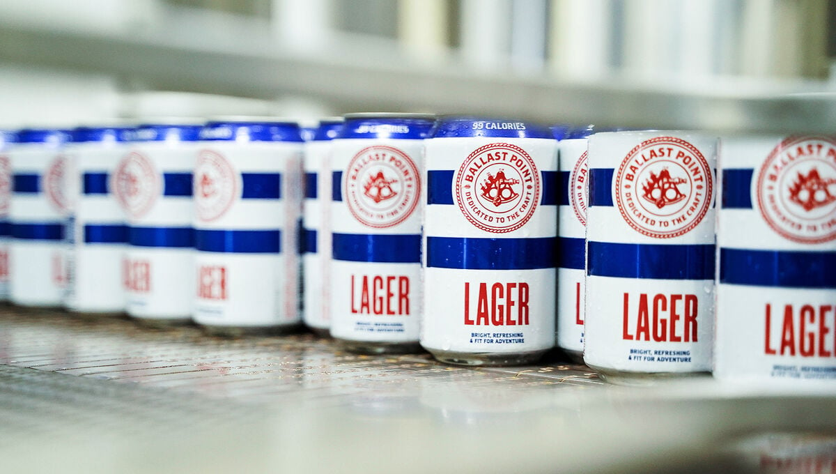 lager ballast point low-calorie beer